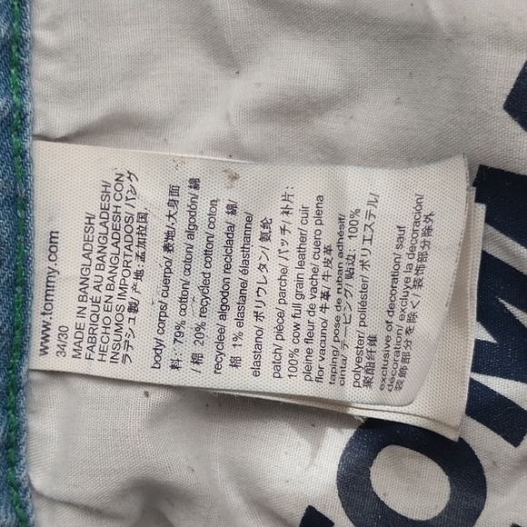 Tommy Hilfiger Denim Slim Tapered Light Blue sz 34/30 - Picture 6 of 9